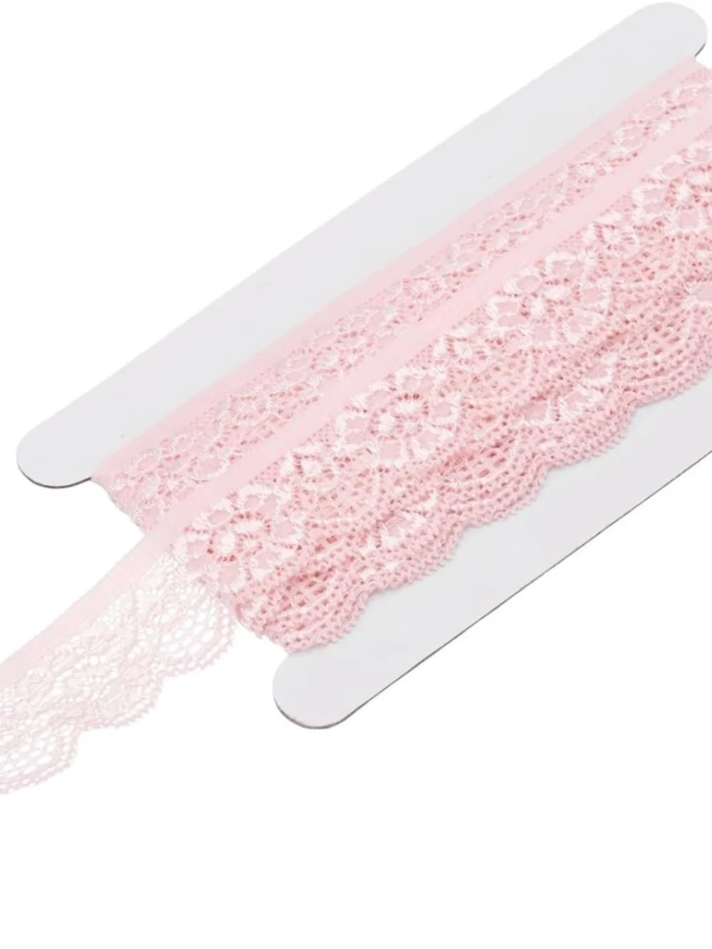 5x7 pink vintage crochet lace and pink pearl frame